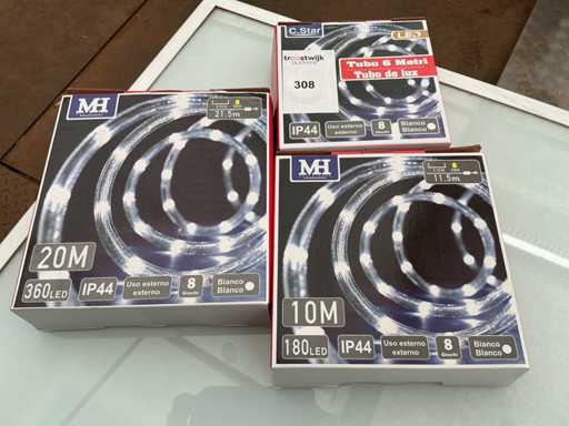 C.Star. IP.44. Weihnachtliche LED-Lichtergirlande. (3-fach)