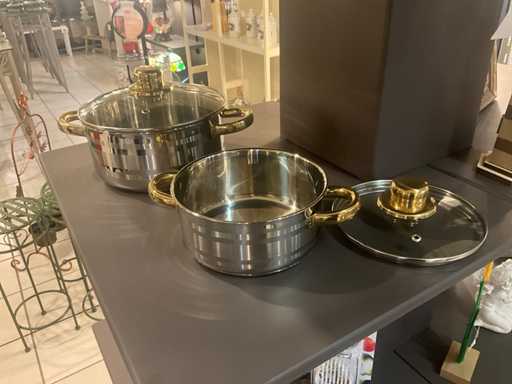 Ssw Kookpottenset (4x) + bestek en keukenbenodigdheden