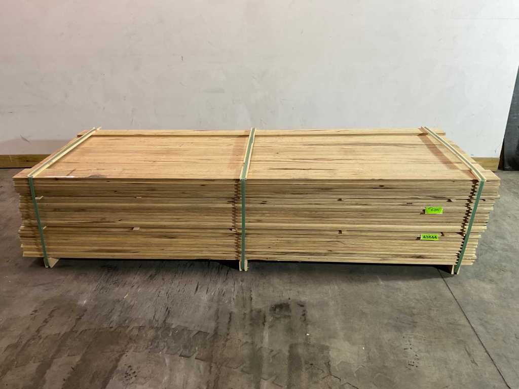 Fraké plank met mes en groef 270x14.7x2 cm  (50x)