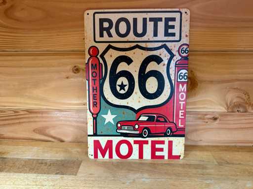 metaal reclame wandbord