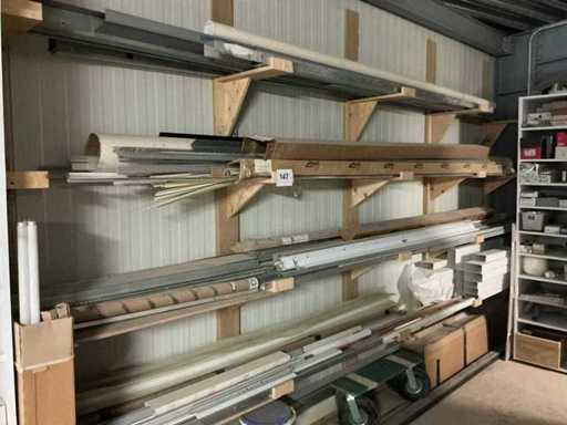 Partij diverse aluminium en pvc profielen