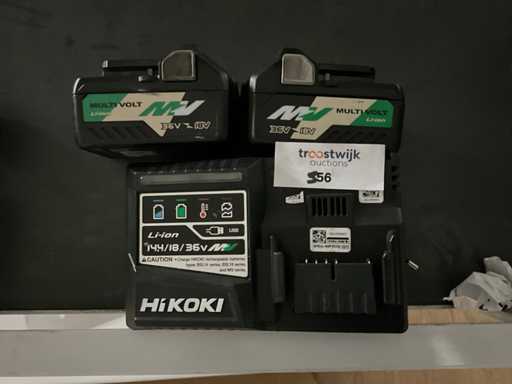 Hikoki 36 V/ 18 V multivolt Battery & charger set