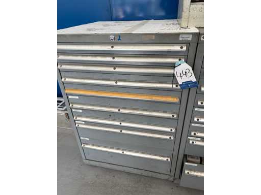 LISTA workshop drawer cabinet with contents