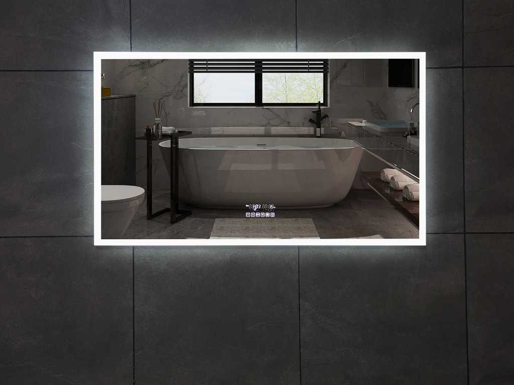Luxury wellness 120cm led spiegel met verwarming/bluetooth