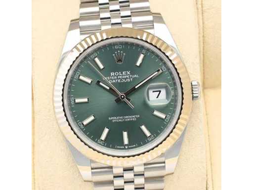 Rolex Datejust 41MM Mint Green 2025 Full Set