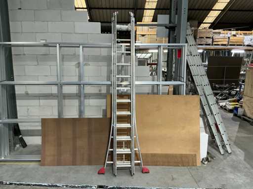 3-piece alu sliding ladder