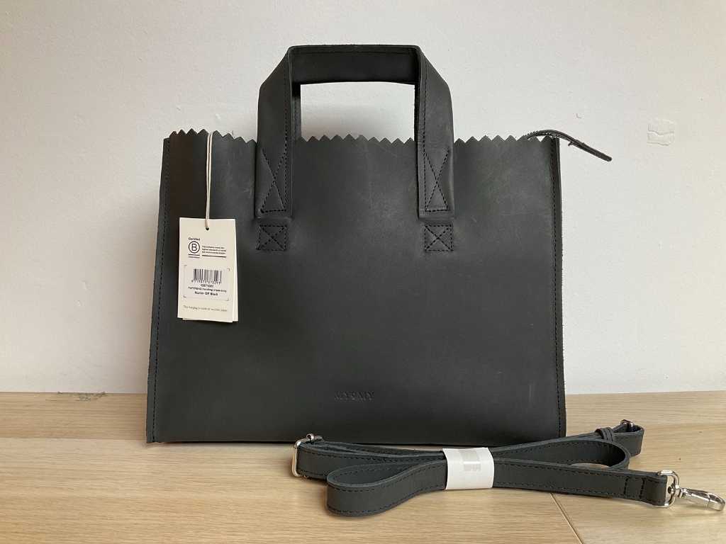Myomy - Sac à main sac à bandoulière Paperbag chasseur noir cassé (10x)