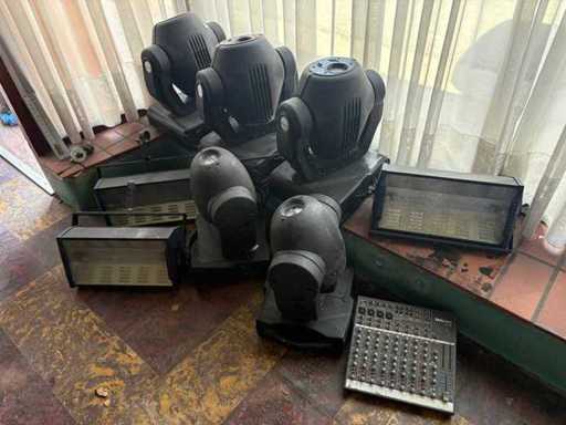 Dj lampen partij - Various Light Equipment (9x)