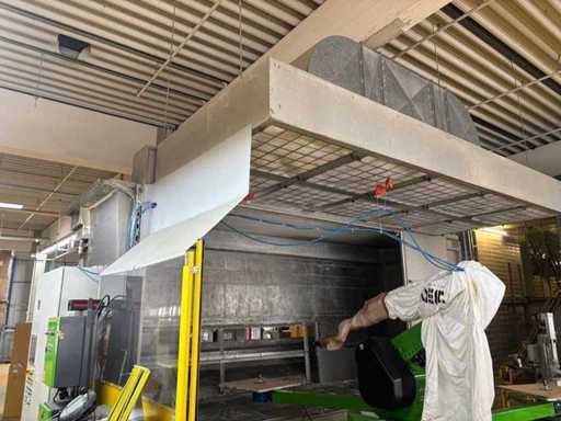    Trocken-Absaugwand mit Abluft und Zuluft