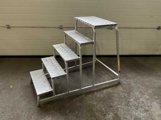 Zarges Z600 Aluminum work platform 5-step 135x75x100cm