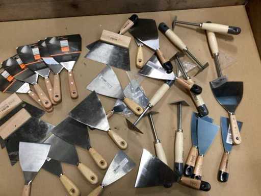 Mix kavel plamuurmessen en verfkrabbers