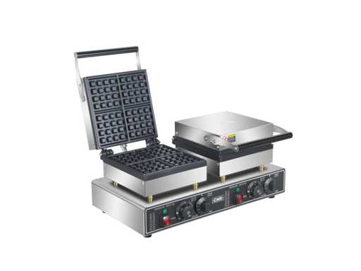Horeca-apparatuur - Professioneel elektrisch wafelijzer Double 4x4 - KWB-2S - Wafelijzer