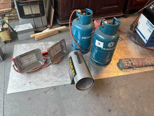 Heteluchtkanon + Chauffagiste (2x)