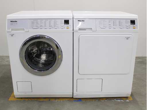 Machine à laver Miele V 5860 SoftCare System & Sèche-linge Miele T 8463 C SoftCare System