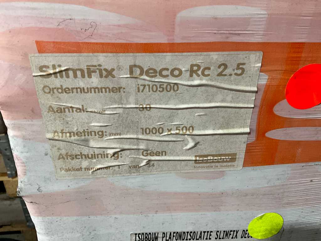 Isobouw Slimfix deco Rc 2,5 - 1000x500x103 mm - Decken
