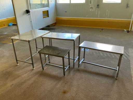 Edelstahltische (4x)