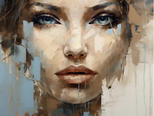 Mixed media/acryl op doek Maria Strabel