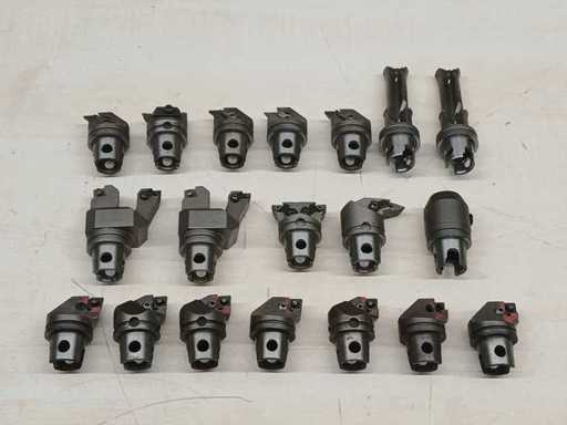 Kennametal (maggioranza) - Portautensili modulari KM40 con inserti indicizzabili (tornatura, smussamento, teste di fresatura) - Portautensili modulari indicizzabili KM40