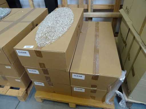 Verre décoratif (5x)