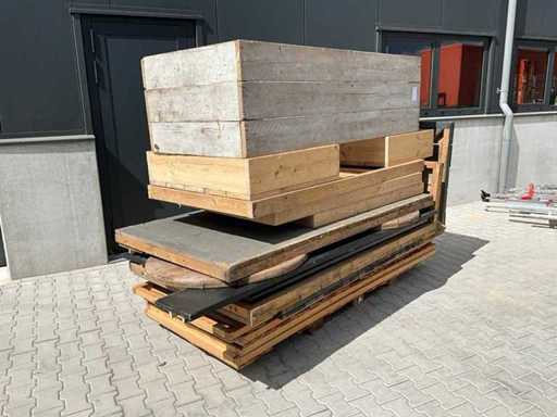 Construction wood semi-finished products