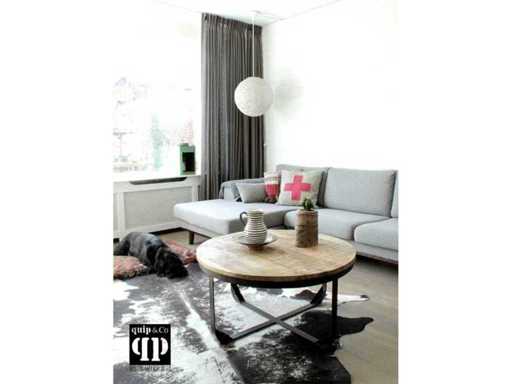 Quip & Co - Round industrial coffee table