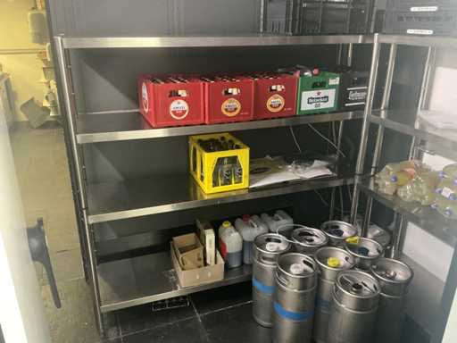 Warehouse shelving for stainless steel