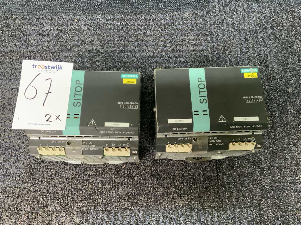 Siemens 6EP1 436-3BA00 sitop power 20 SITOP module (2x)