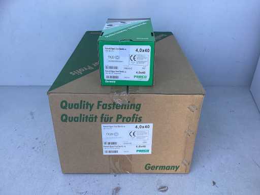 (12x) PARCO® Spaanplaatschroeven 4,0 x 40mm Span-Fast blauw verzinkt - TX20 (6000 stuks)