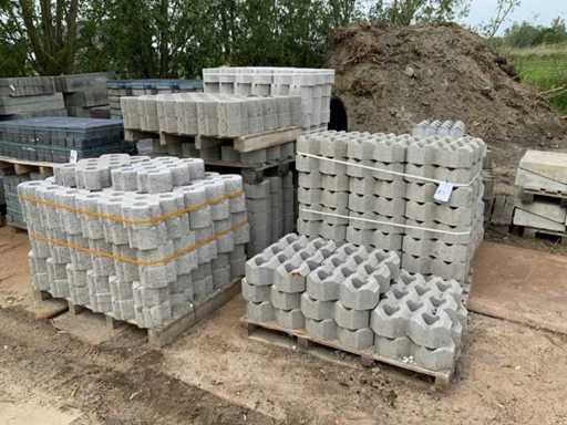 Plăci de iarbă din beton (37m2)