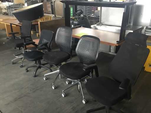 Diverse bureaustoelen (5x)