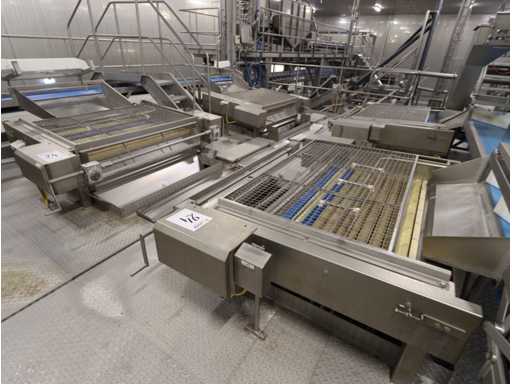 2002 Marcelissen RVS aardappel sorteertafel (4x)