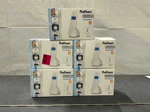 Profoon PDX300BW téléphone fixe (5x)