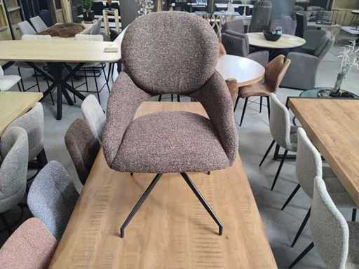 Swivel chair brown (4x)