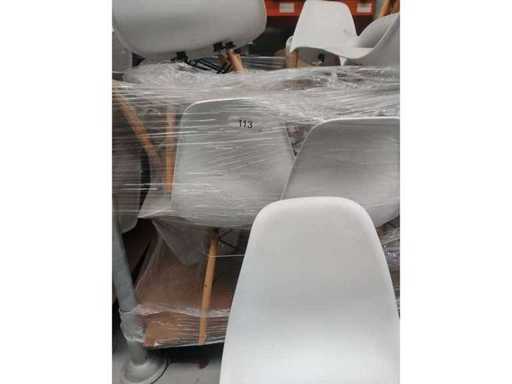 19x bucket chair white excl. container (19x)