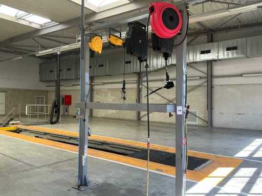 Workshop equipment with various reels