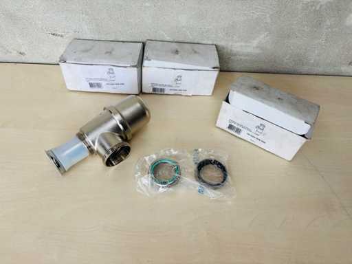 (X3) - Vernikkelde messing gootsteenval met verstelbare bodem 