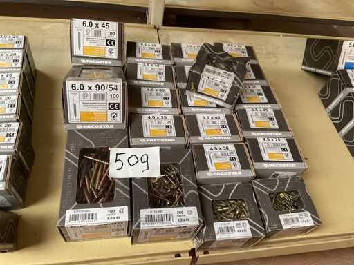 21 Kisten Holzschrauben