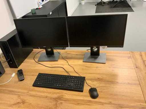 HP Elitedesk 800 g1sff Ordinateur personnel avec 2 écrans