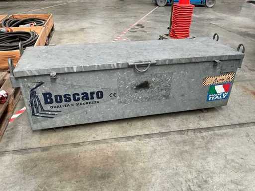 Stalowa skrzynka narzędziowa / skrzynka magazynowa Boscaro (ciężka, budowlana/przemysłowa)