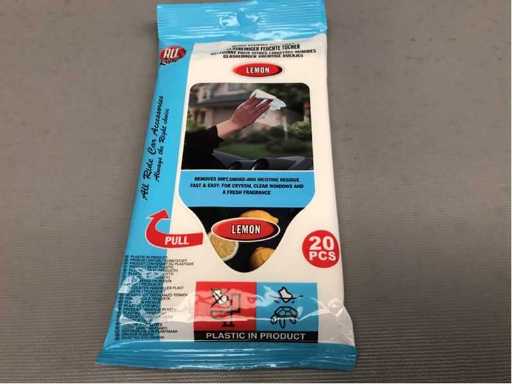 All Ride - Lemon - lingettes nettoyantes pour verre (96x)