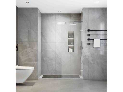 Revital QP-P80-MB parete doccia 80cm