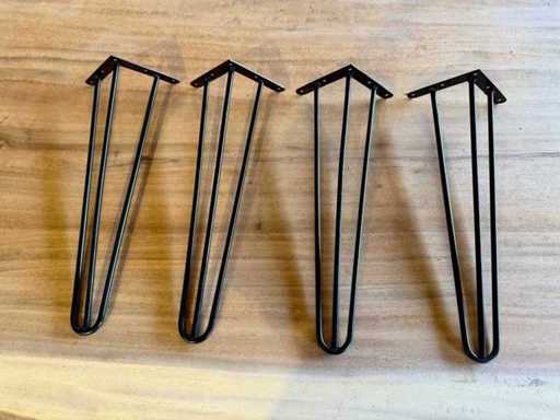 Metalen hairpin poot (4x)