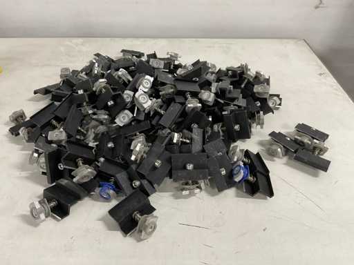 Aluminum End Clamp for Solar Panel Mounting (120x)