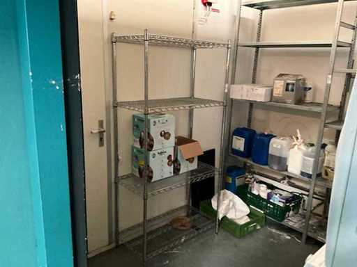 Chrome steel shelving