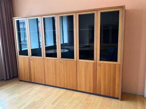 Armoires de rangement en bois (2x)