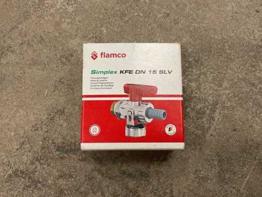 Flamco Simplex KFE DN 15 SLV Valvola di riempimento e scarico diretta con collegamento tubo (20x)