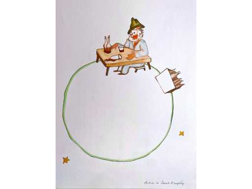 Antoine de Saint Exupery - Le petit prince  - litho