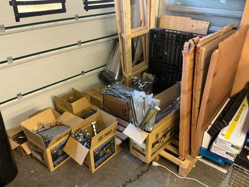 Lot of various store rack items.