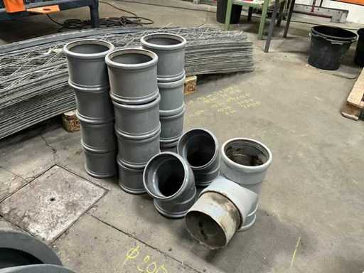 Partij diverse verbindingsstukken (18x) waaronder POLVA