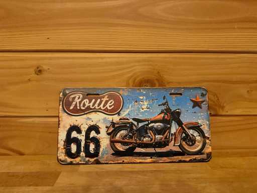 Metal advertising sign 40x10cm